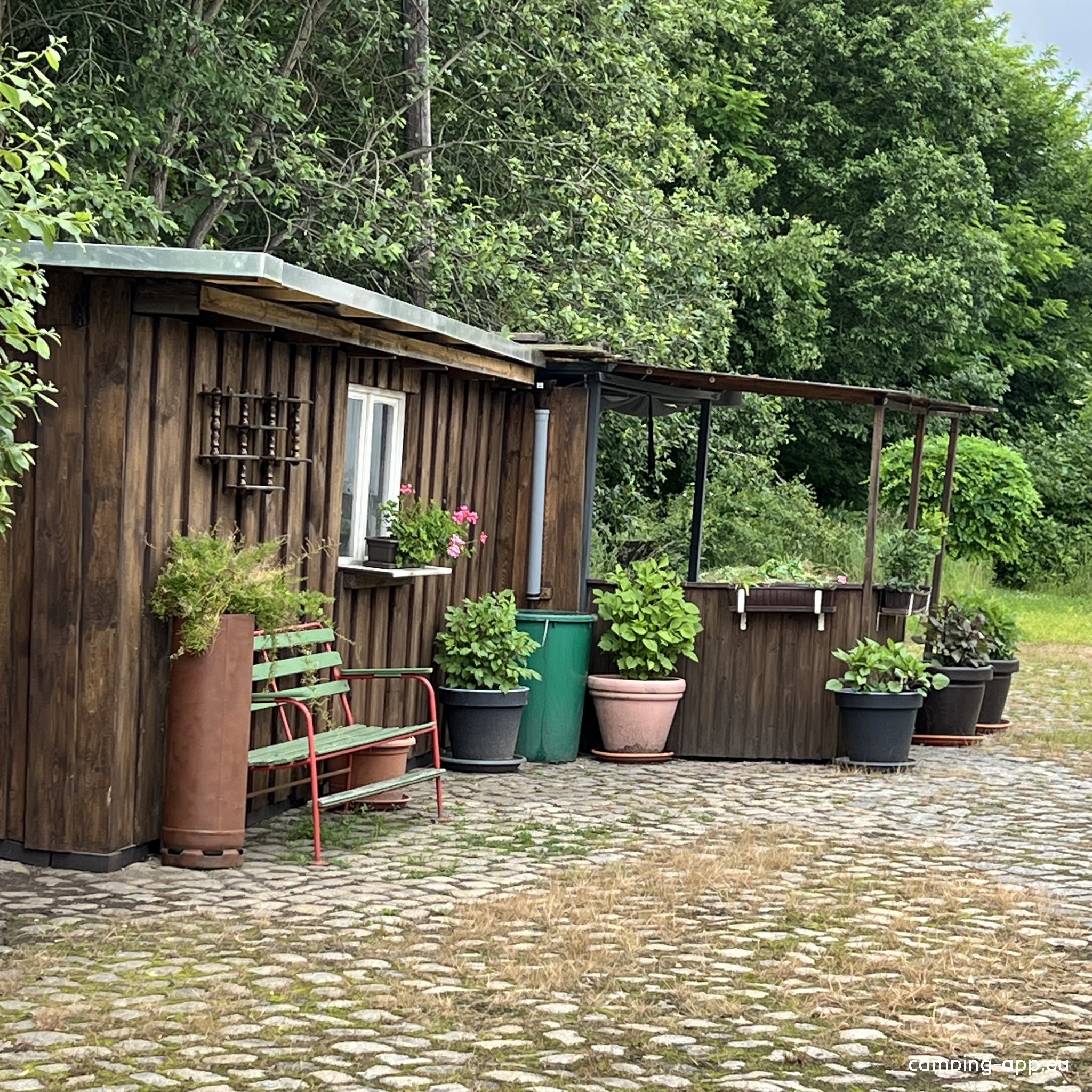 Döbern, Deutschland — Stellplatz in Döbern