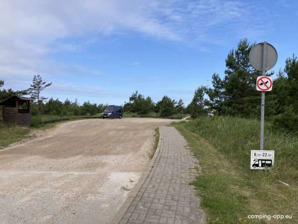 Parkplatz Pavilosta Süd