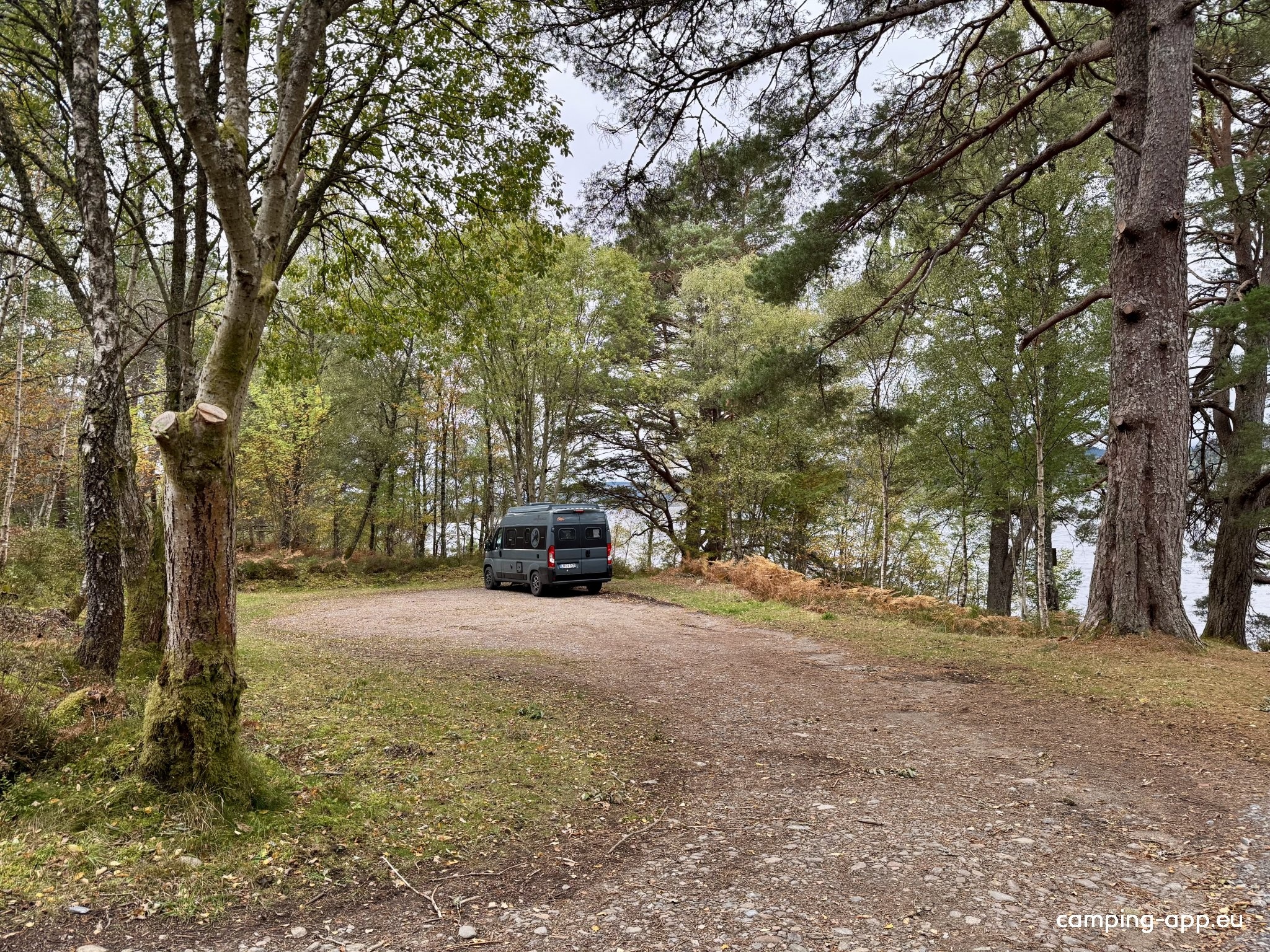 Allt Druidhe, Loch Rannoch — Estacionamento noturno in Kinloch Rannoch