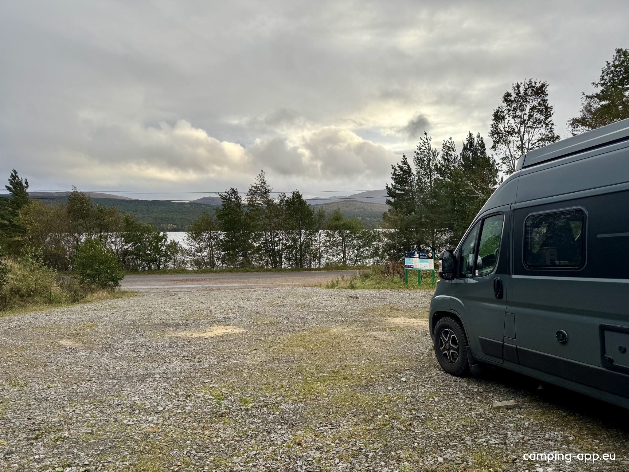 Talladh-a-Bheithe, Loch Rannoch — Estacionamento noturno in Pitlochry