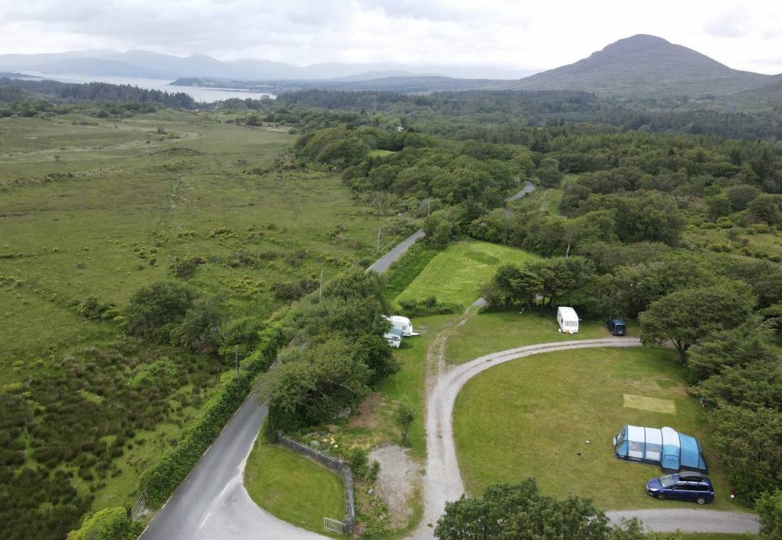 Creveen Lodge — Kemping in Lauragh, Co. Kerry