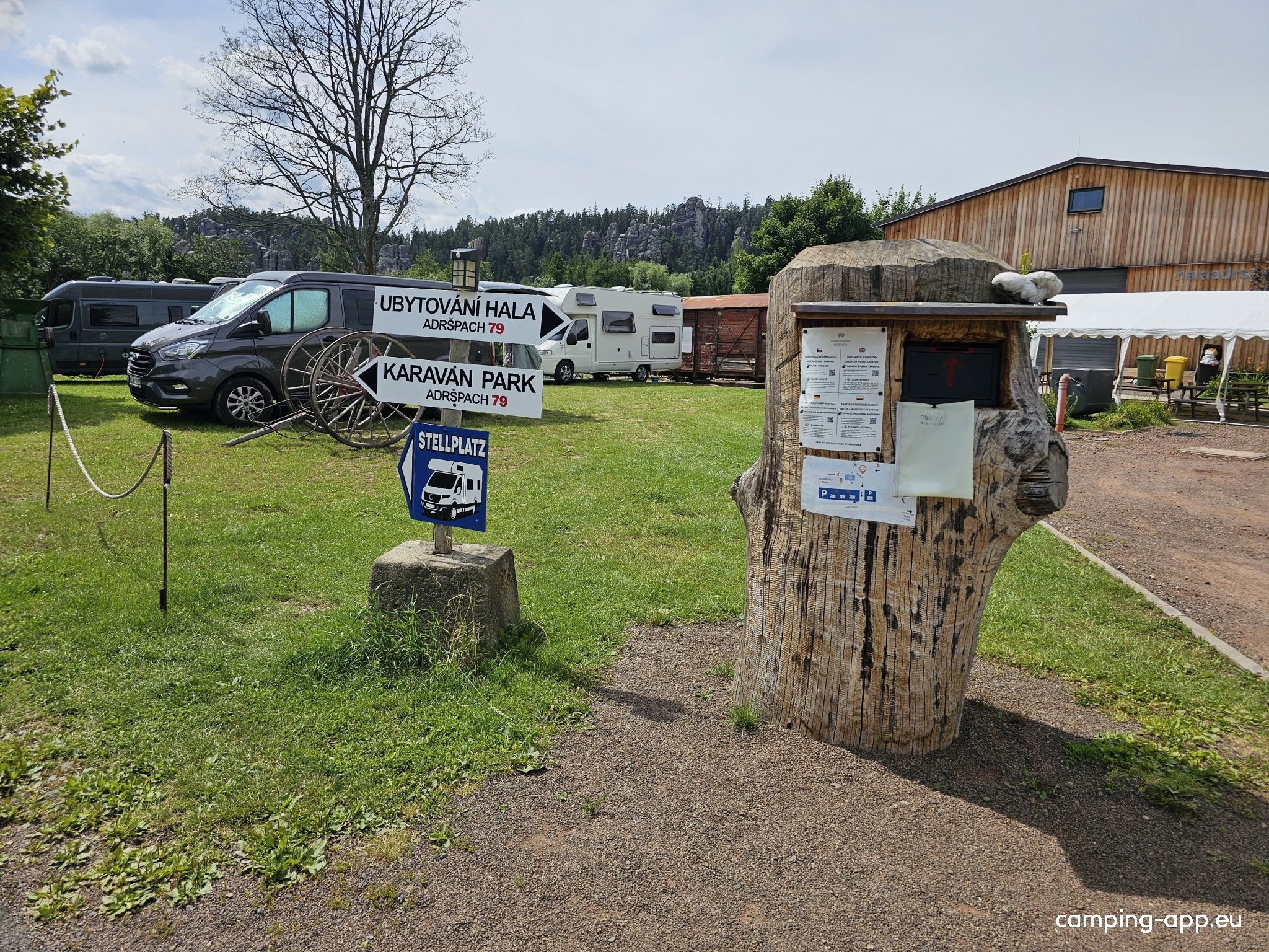 Karavanpark Adršpach — Camperplads in Adršpach