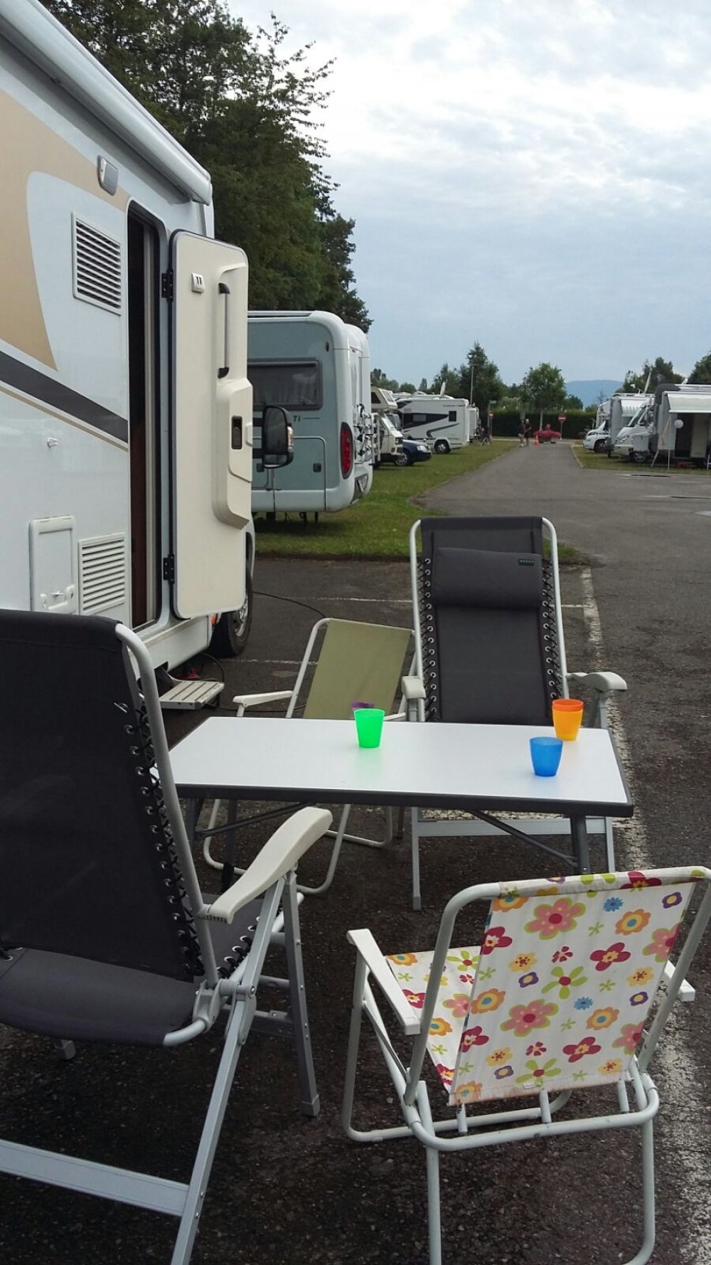 Stellplatz am Camping Delley-Portalban — QuickStop in  Delley-Portalban