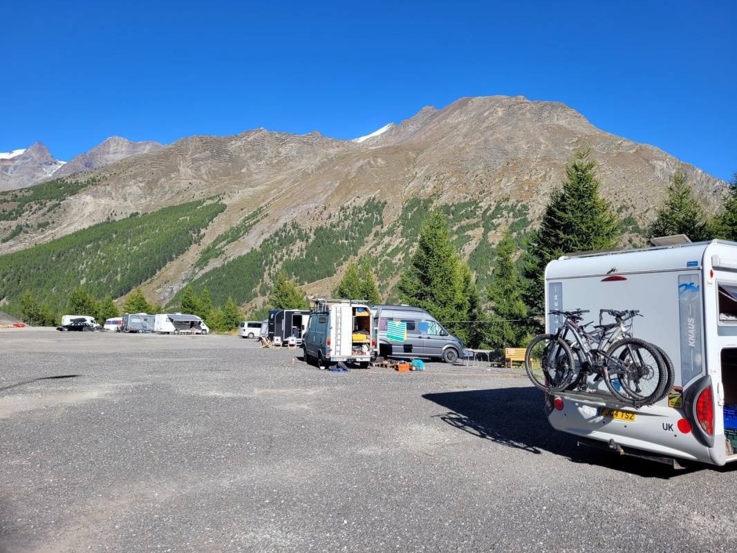 Stellplatz Saas-Fee — Sítio para autocaravanas in  Saas-Fee