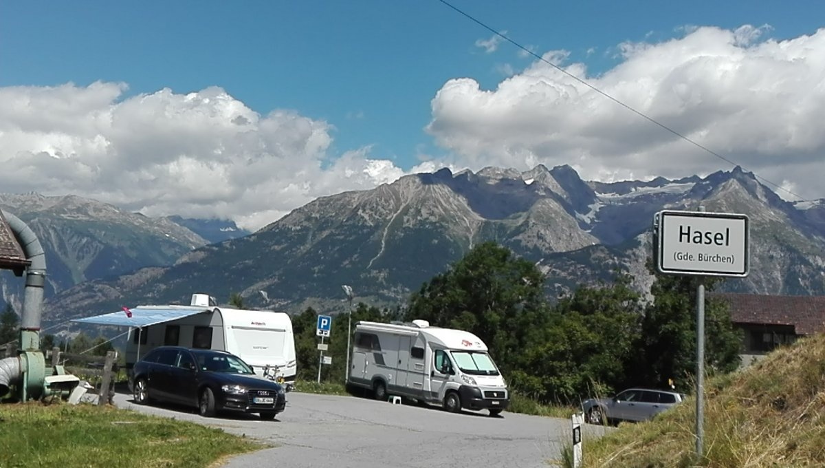 Stellplatz Bürchen — Area Autocaravanas in  Bürchen