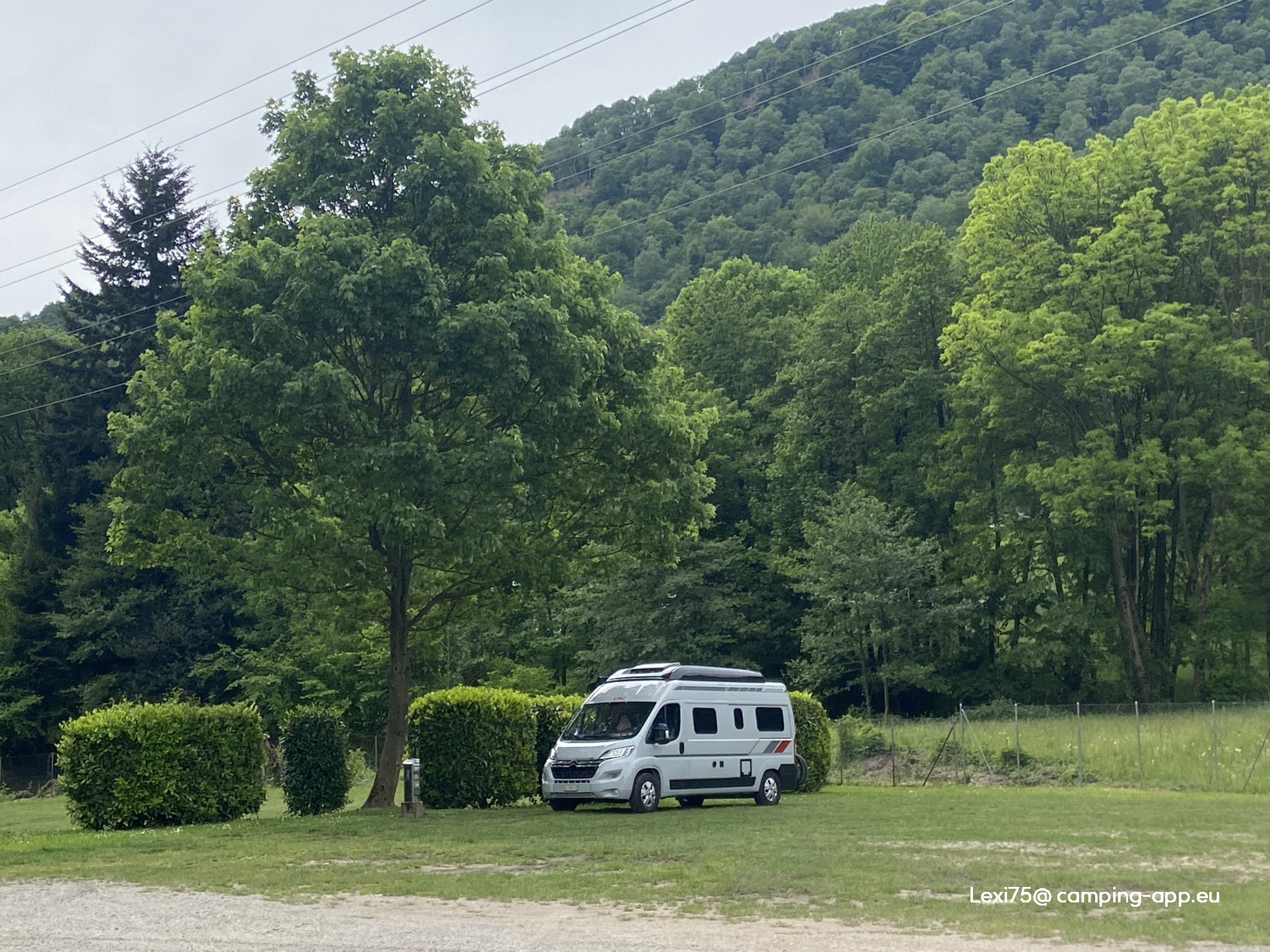 Stellplatz Ceneri Tamaro — Sítio para autocaravanas in Monteceneri