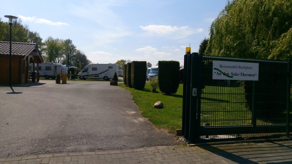 Stellplatz an den Solethermen Bad Westernkotten — Area di sosta in Bad Westernkotten 