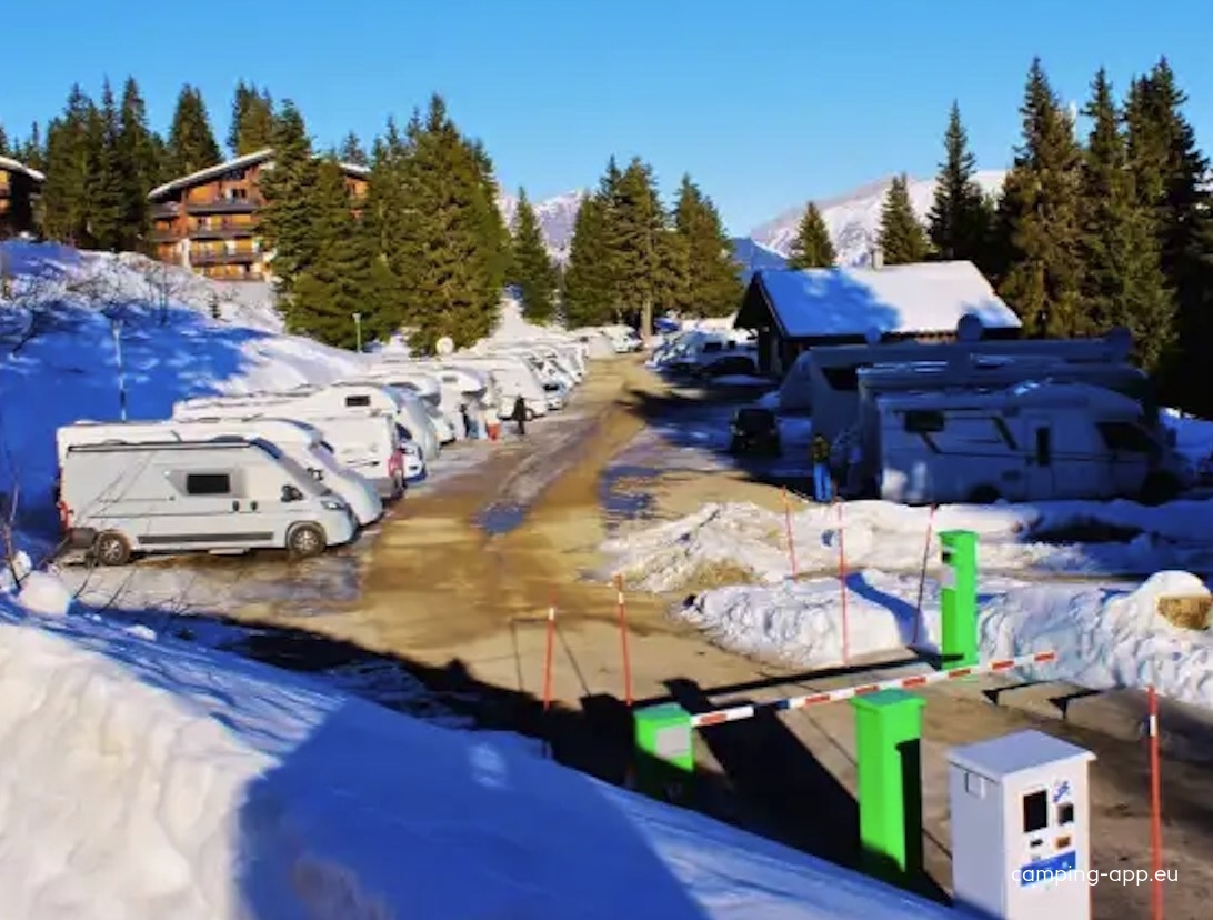 Stellplatz Grand Tétras, Les Saisies (Savoyen) — Camperplaats in Villard-sur-Doron