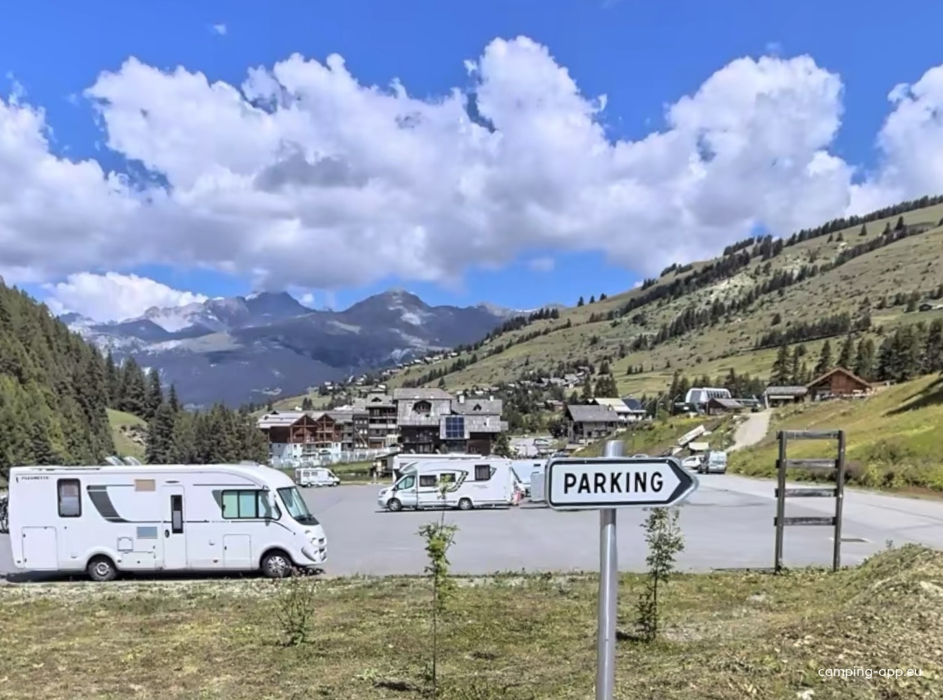 Stellplatz Molines-en-Queyras — Sítio para autocaravanas in Molines-en-Queyras
