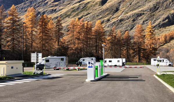 Aire de camping-car de Bessans, Haute Maurienne Vanoise (Savoie)
