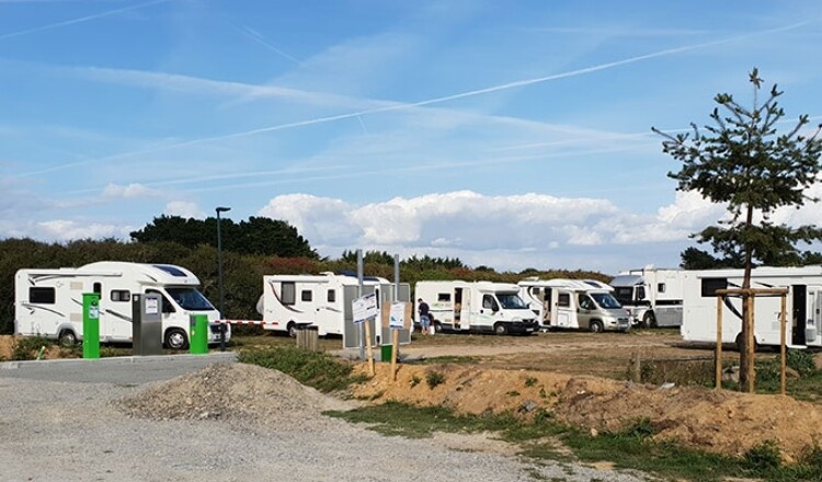 Aire de camping-car de Pénestin, Le Béchet (Morbihan) — Sítio para autocaravanas in Pénestin