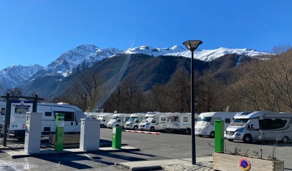 Aire de camping-car de Loudenvielle (Hautes Pyrénées)