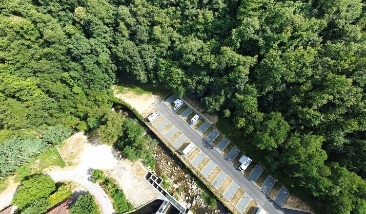 Aire de camping-car de Mazamet (Tarn) — Bobilplass in Mazamet