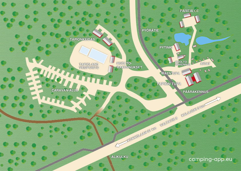 Tapion Tuvan Caravanpuisto — Kemp in Kalajoki