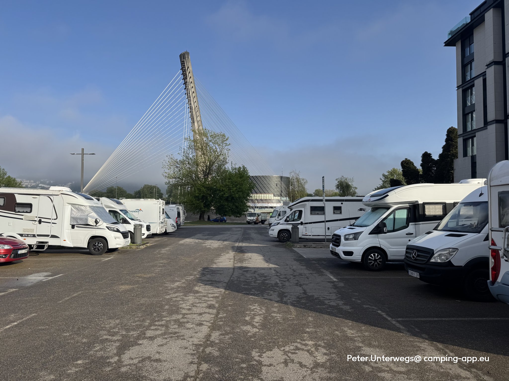 Area autocaravanas — Aire camping car in Padrón