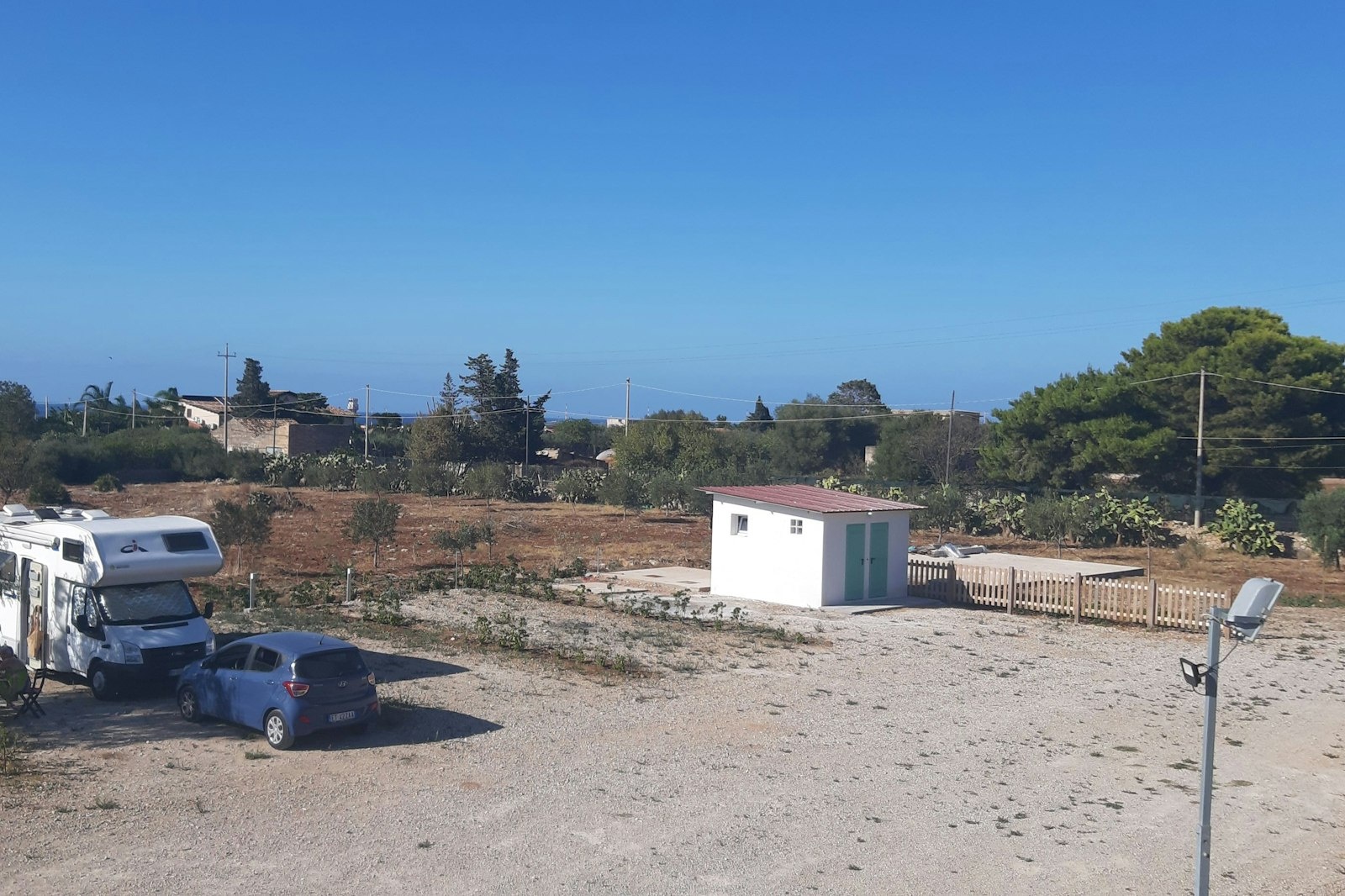 area sosta camper stazione di servizio in azienda agricola — На приватній землі in Cinisi