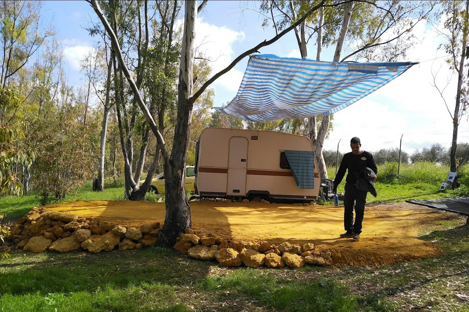 Camping with sunset views — Campingplatz in Mairena del Alcor