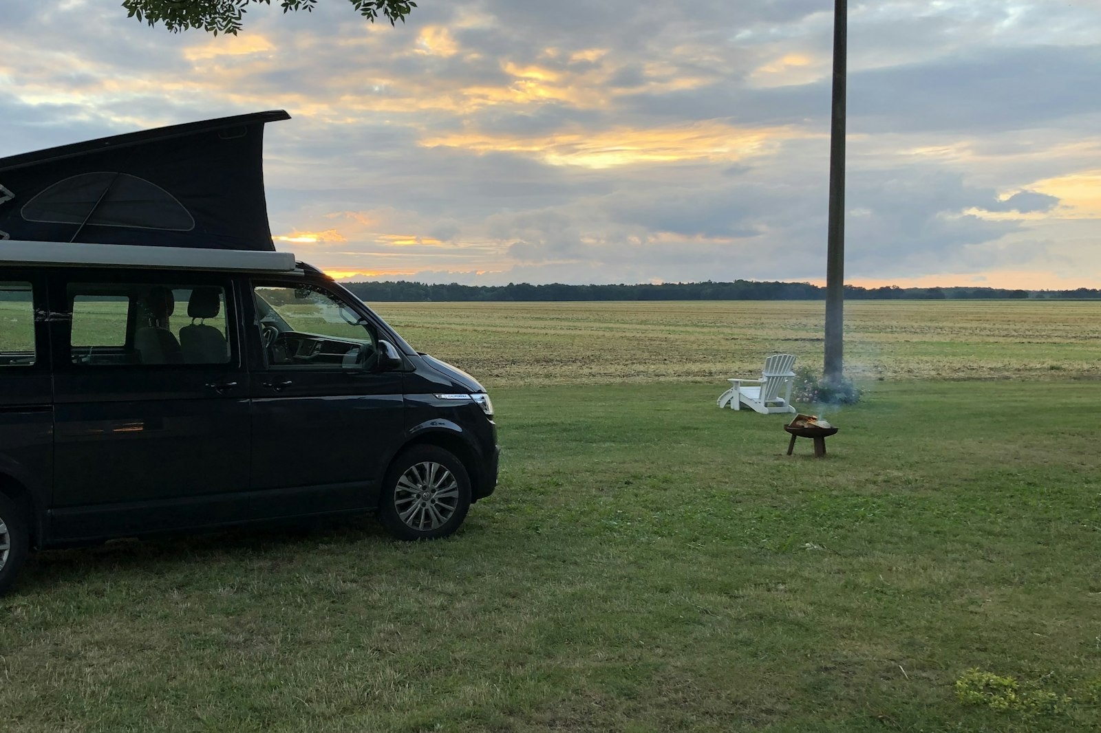 Alleinlage mit Sonnenuntergang — On private ground in Muchow