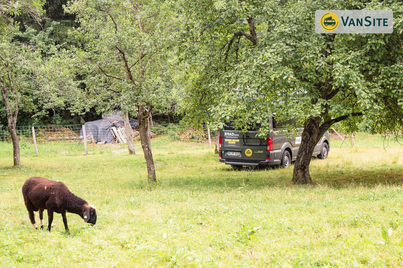 Campen unter Obstbäumen - kumm a bissl eina — On private ground in Semering