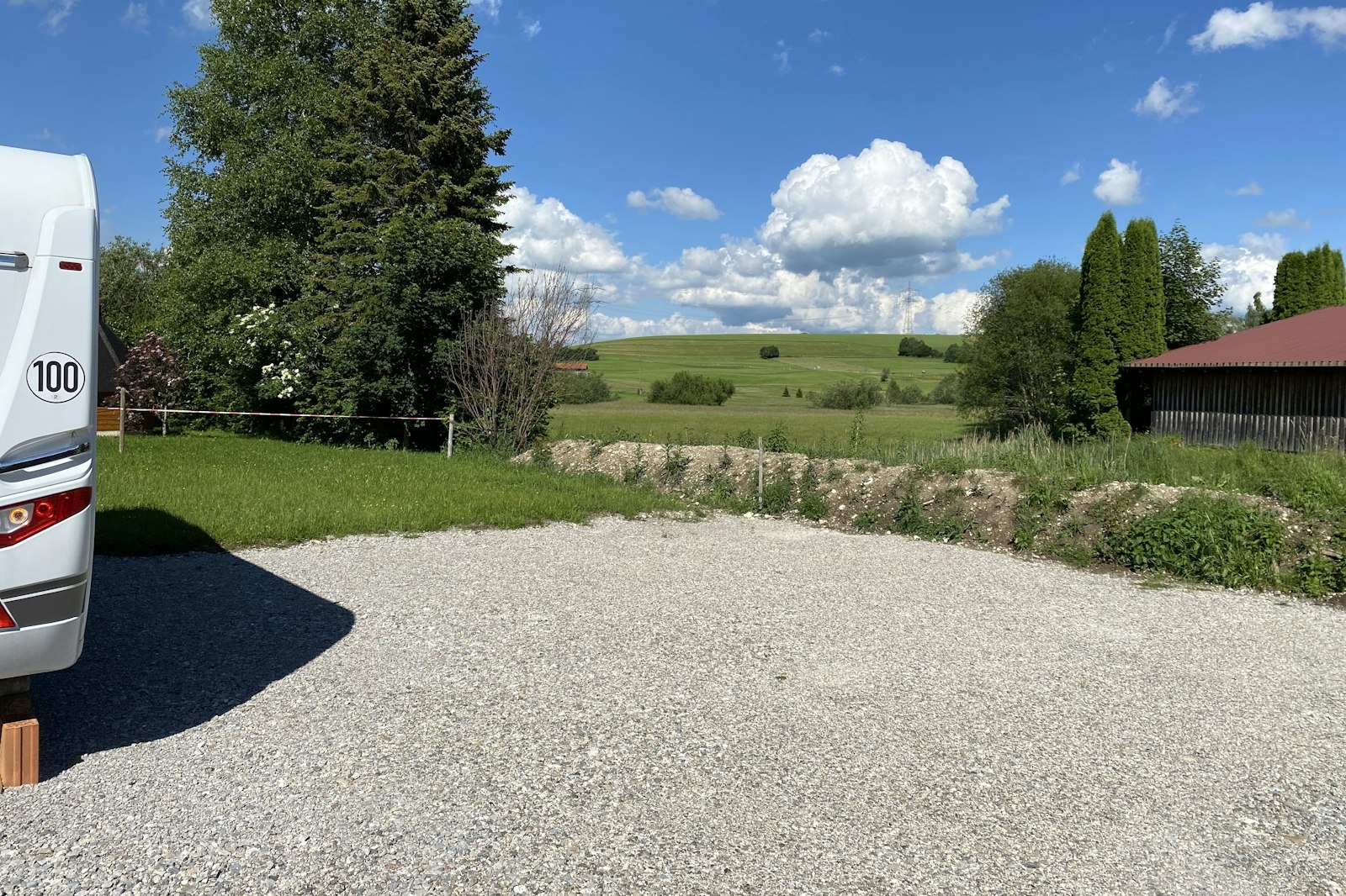 Stellplatz Burgruinenblick #3 — Privatgrundstück in Ostallgäu