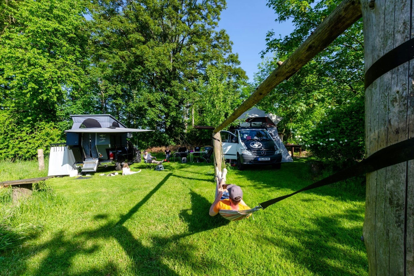 Camping auf dem Apenberg — Camping Site in Detmold