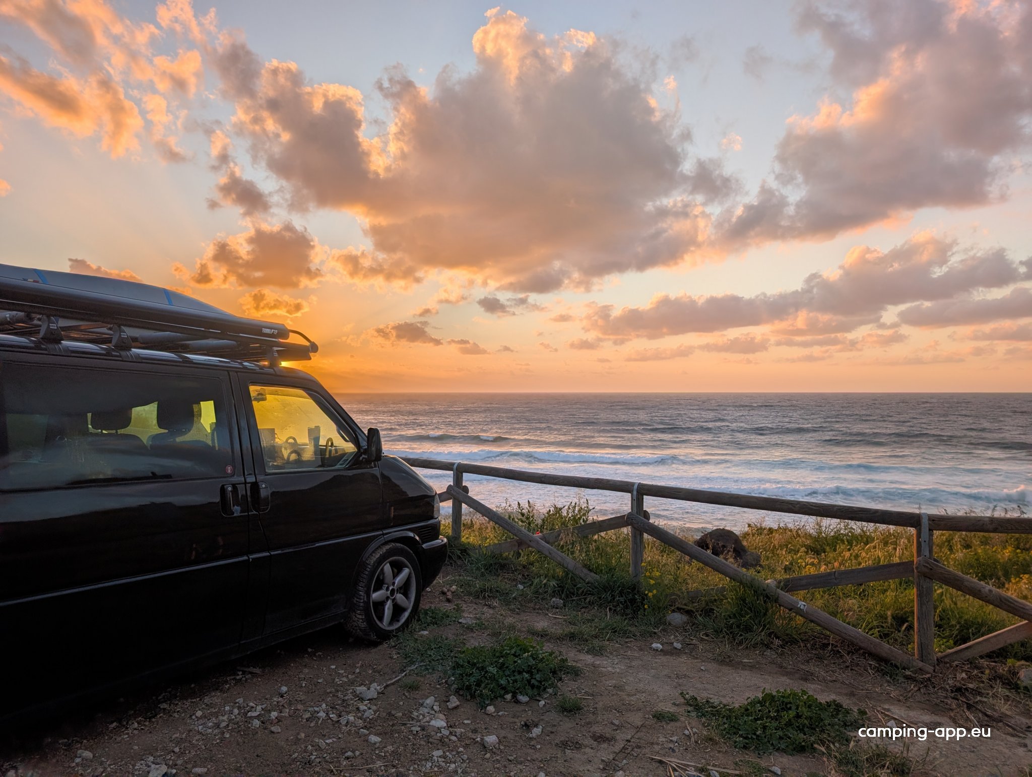 Parkplatz Castelsardo — Parkeringsplass m. overnatting in Castheddu/Castelsardo