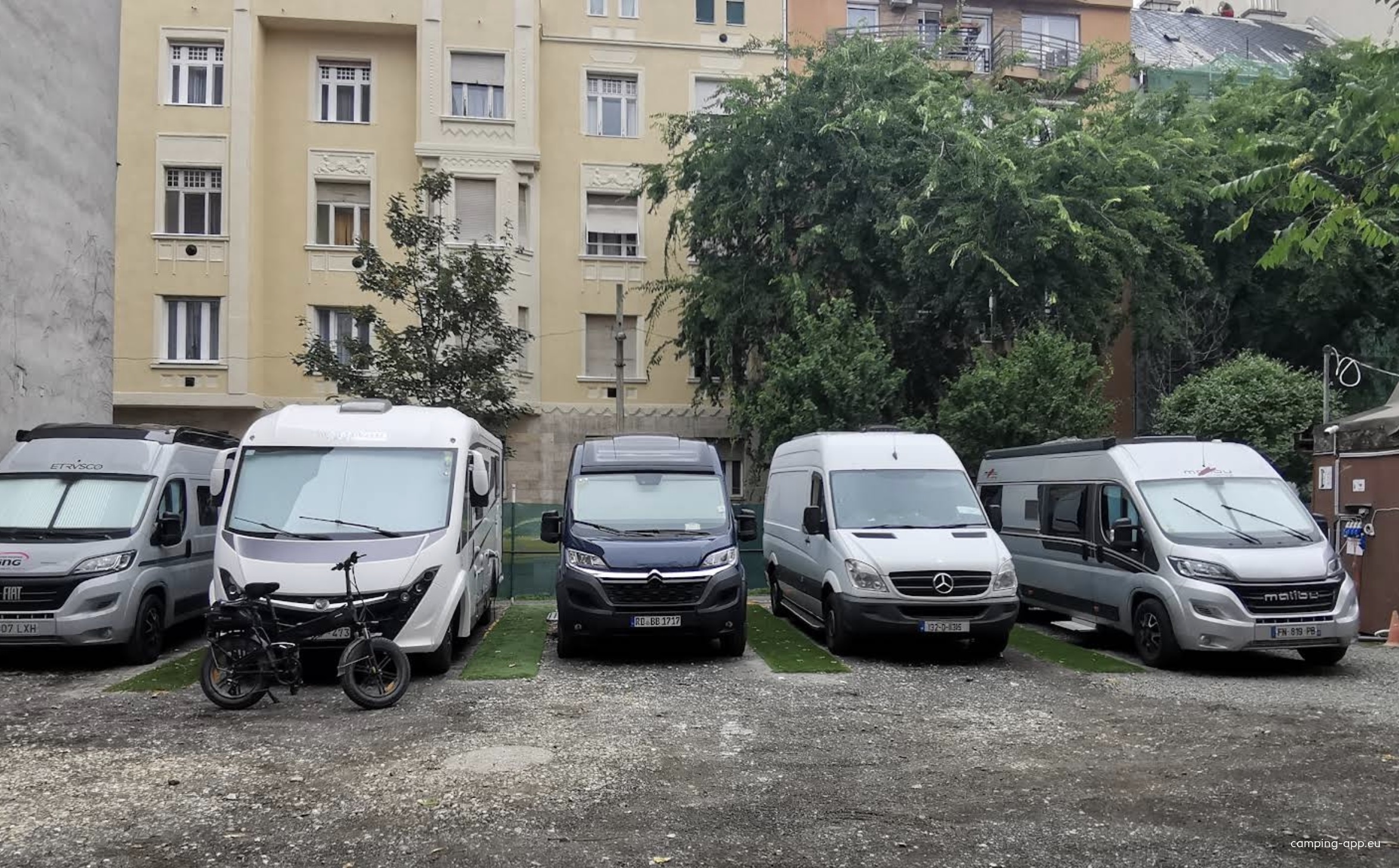 Stellplatz-Parkoló — Camperplads in Budapest