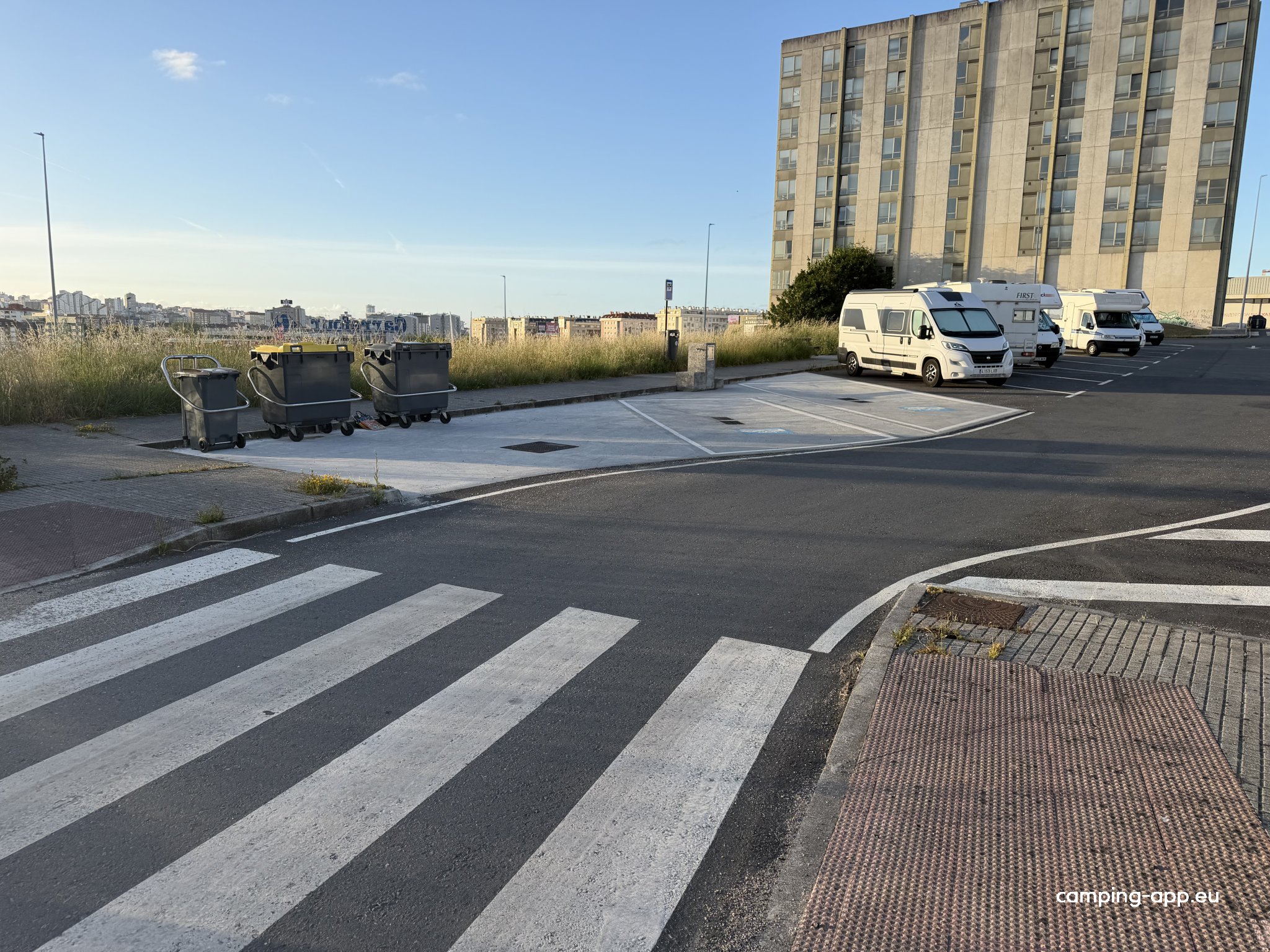 Stellplatz La Coruña — Camperplads in La Coruña