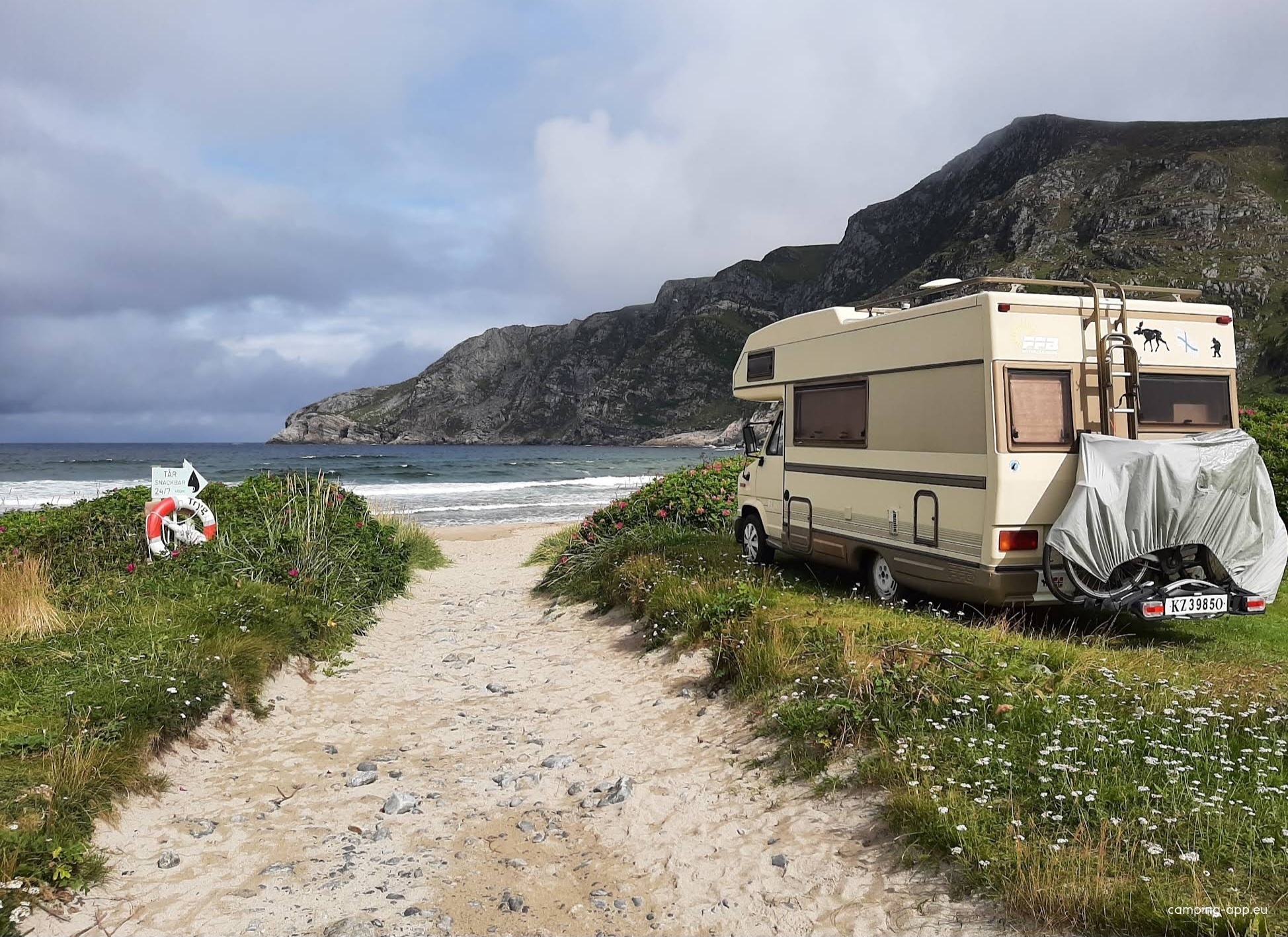 Erviksanden Caravanparking — Area di sosta in Stadlandet