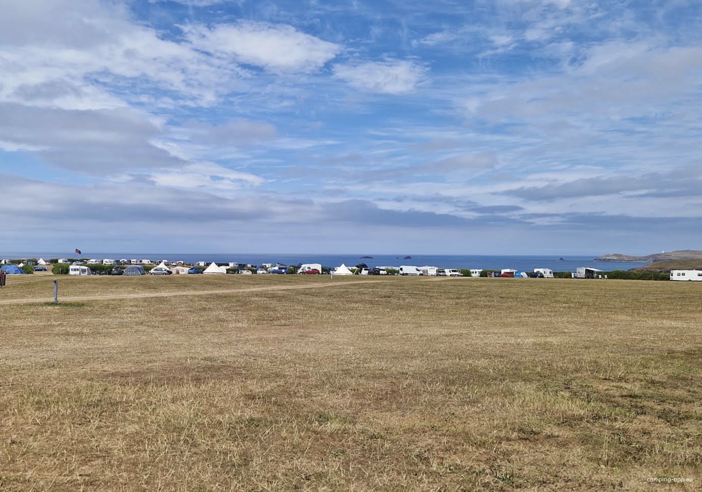 Atlantic View Camping Trevemedar Farm — Camping Site in St Eval