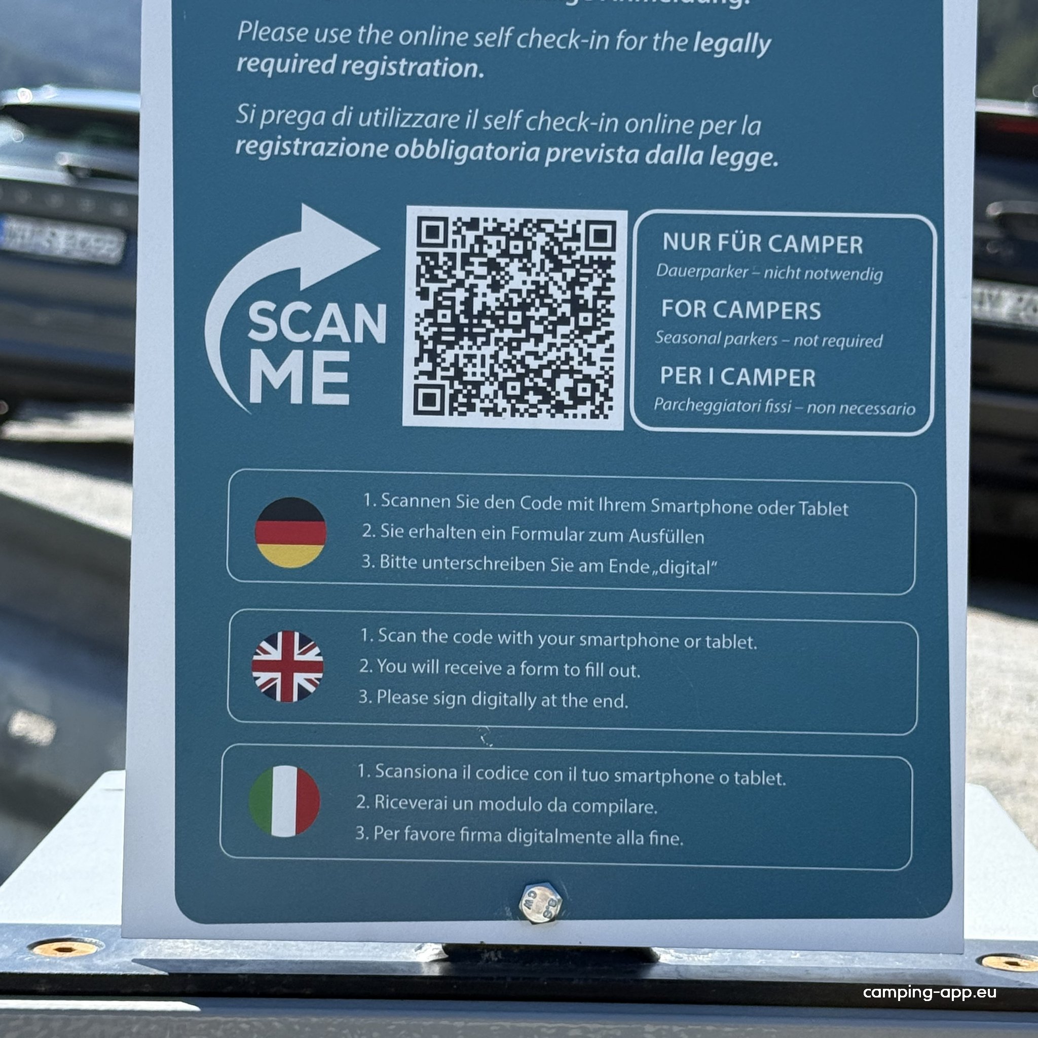 Stellplatz Talstation Bergkastellbahn — Foto 2