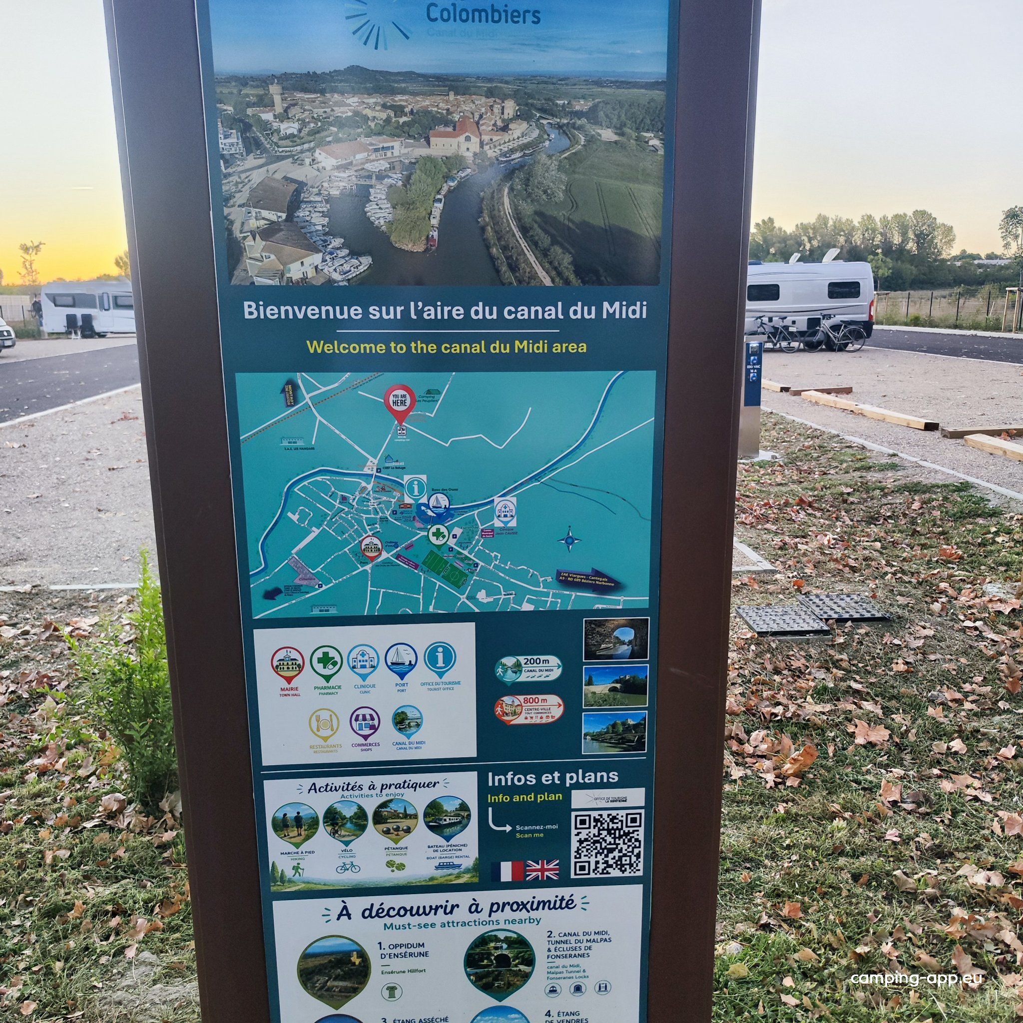 Aire du Canal du Midi Colombiers — Foto 3