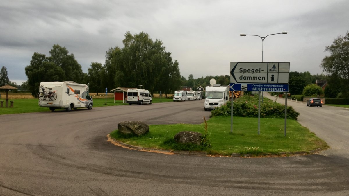 Osby — Bobilplass in Osby