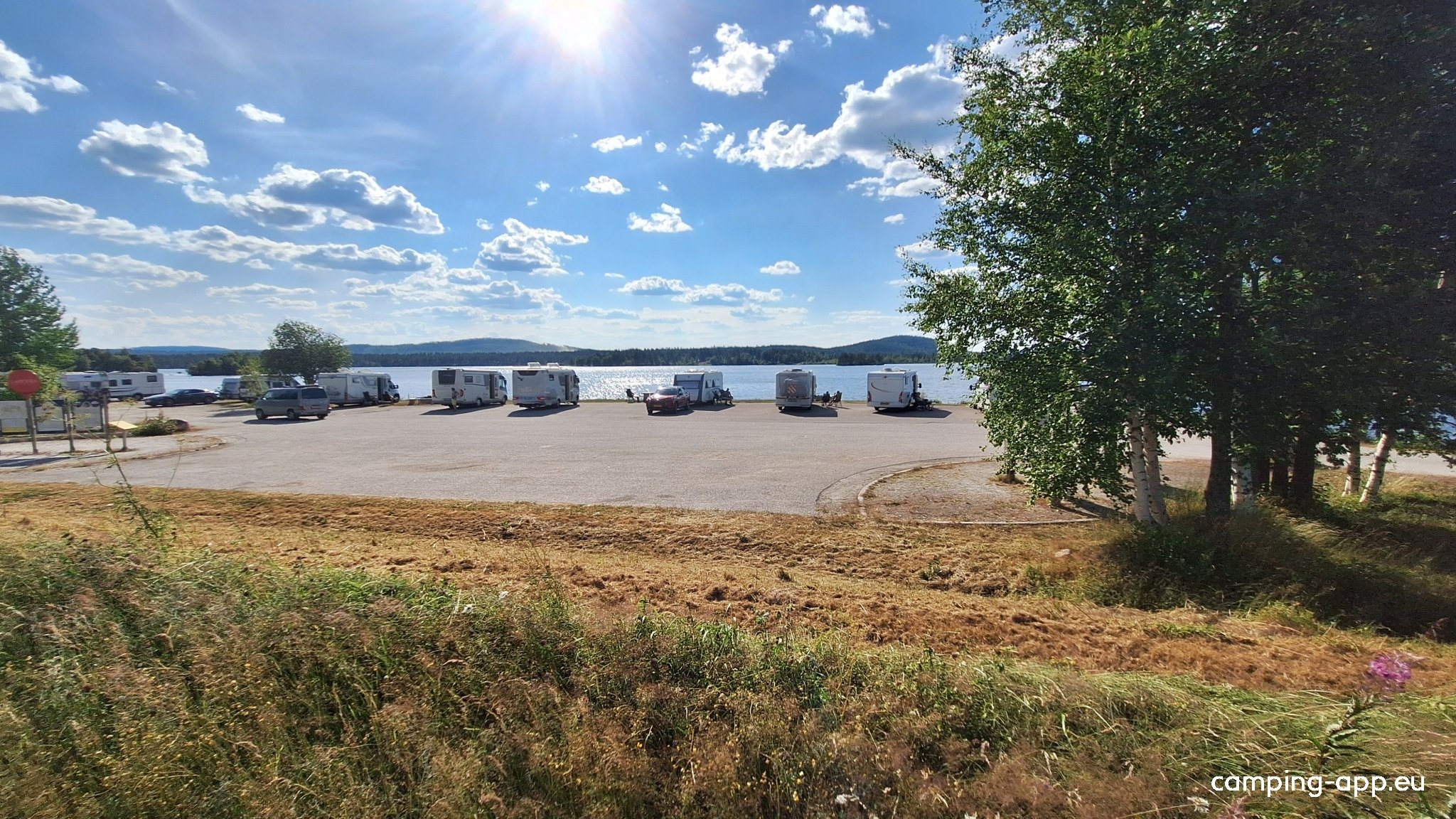 Übernachtungsparkplatz Laponia — Estacionamento noturno in Jokkmokk