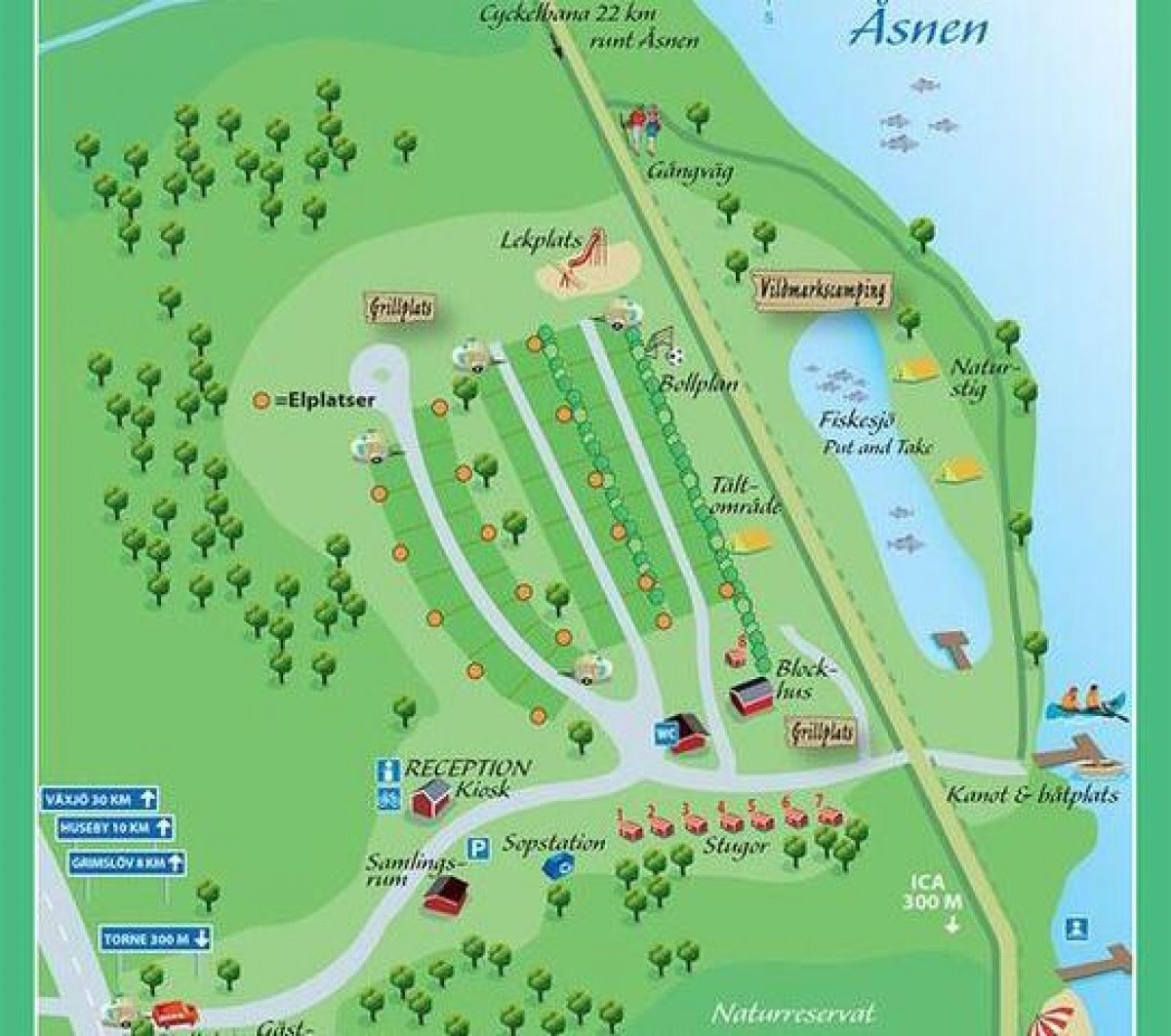 Torne Camping  & Fiskecamp — 露营地 in Lönashult