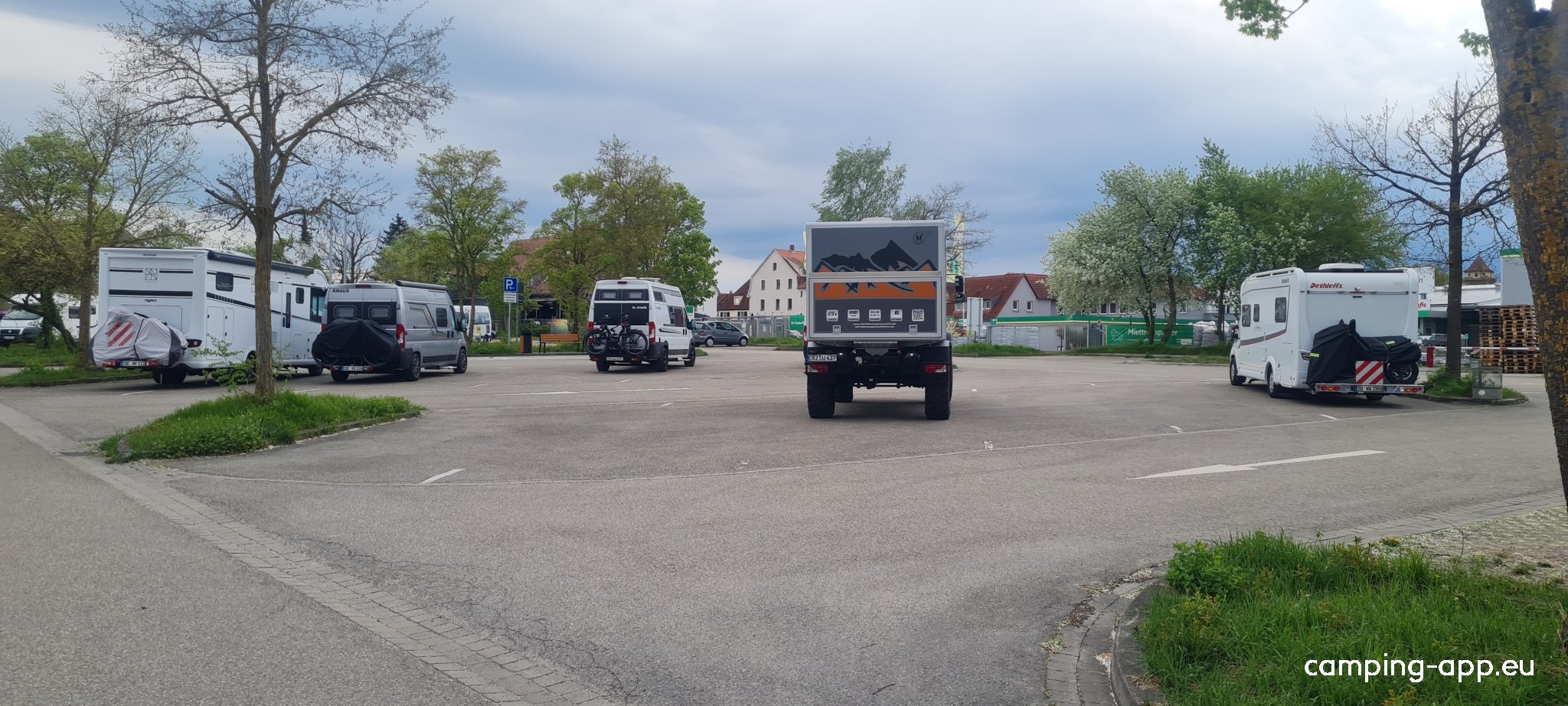 Stellplatz P3 Rothenburg ob der Tauber — Aire camping car in Rothenburg ob der Tauber