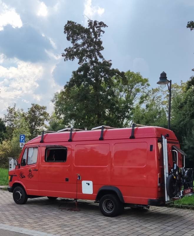 Stellplatz an der Fränkischen Rezat Windsbach — Aire camping car in Windsbach 