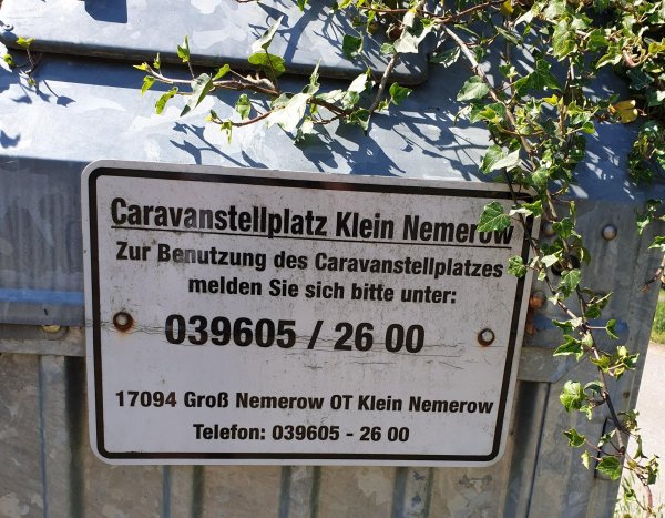 Stellplatz Klein Nemerow