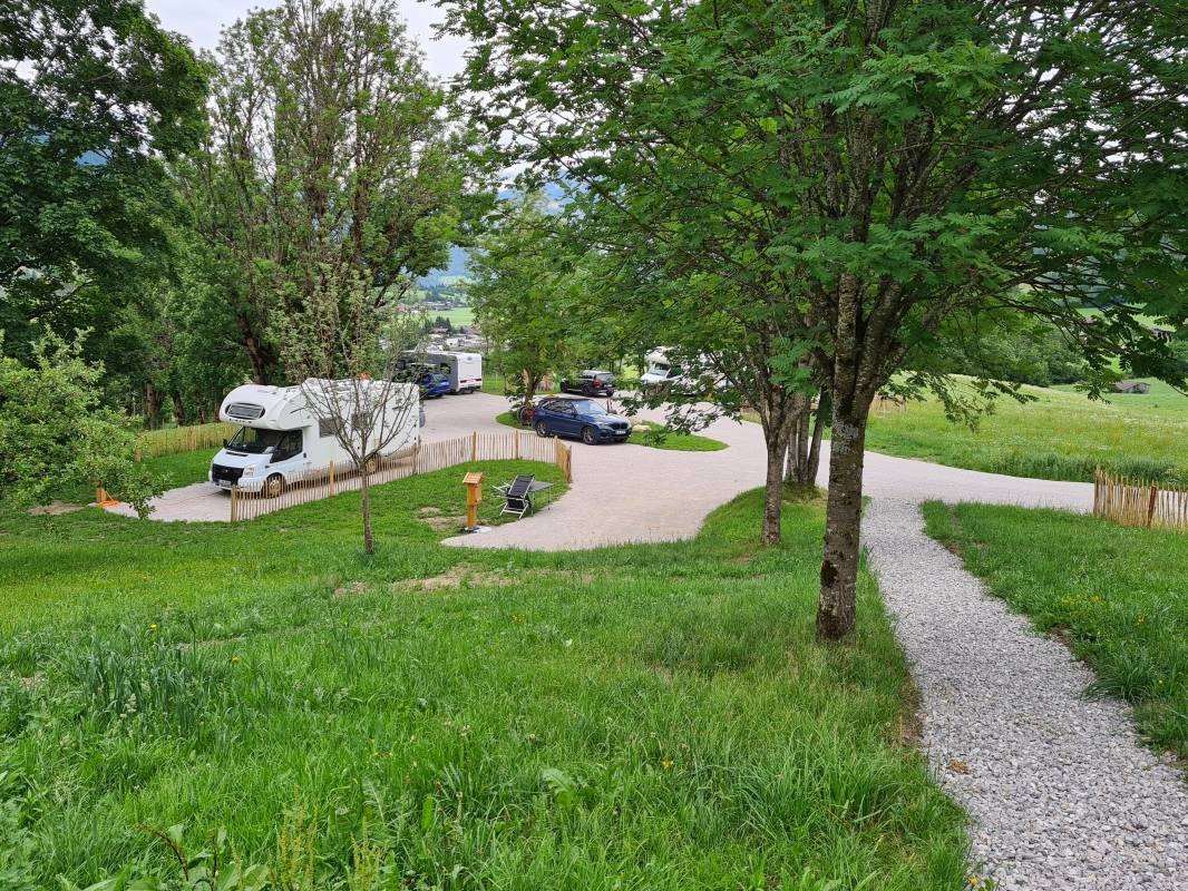 Stellplatz an den Bergbahnen — Bobilplass in Sonnberg