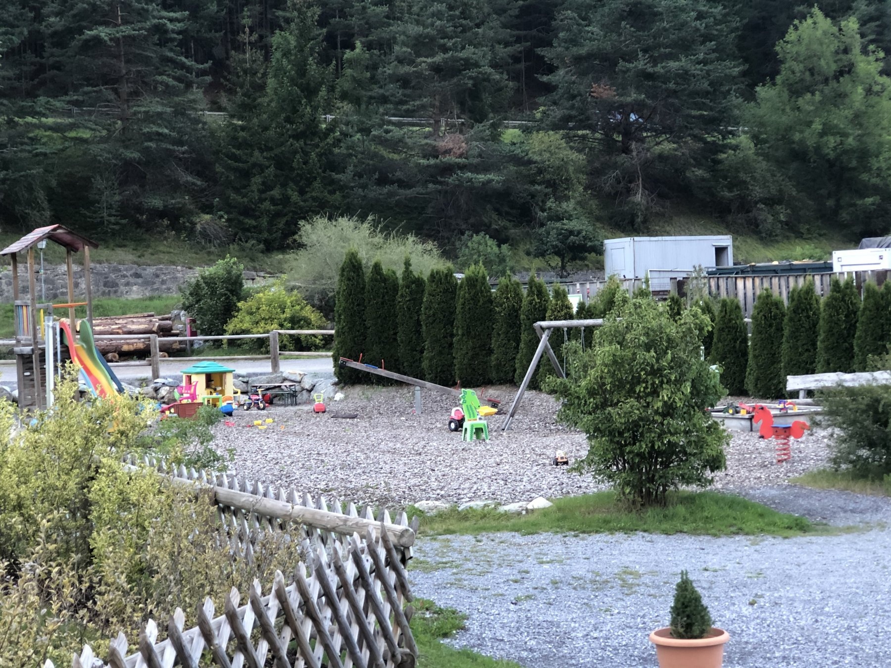 Stellplatz vor dem Camping Via Claudiasee — QuickStop in Pfunds