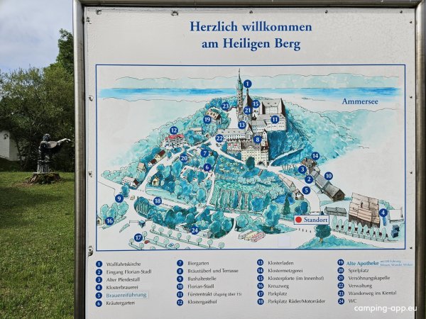 Stellplatz Kloster Andechs — Фото 2