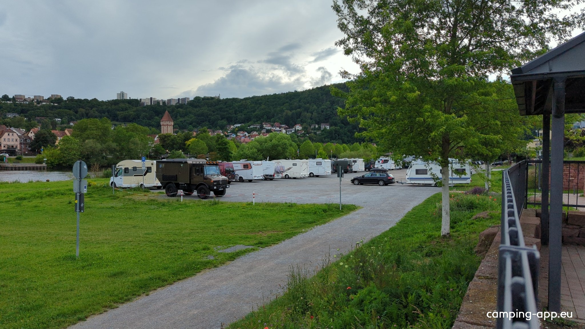 Stellplatz Kreuzwertheim — Ställplats in Kreuzwertheim