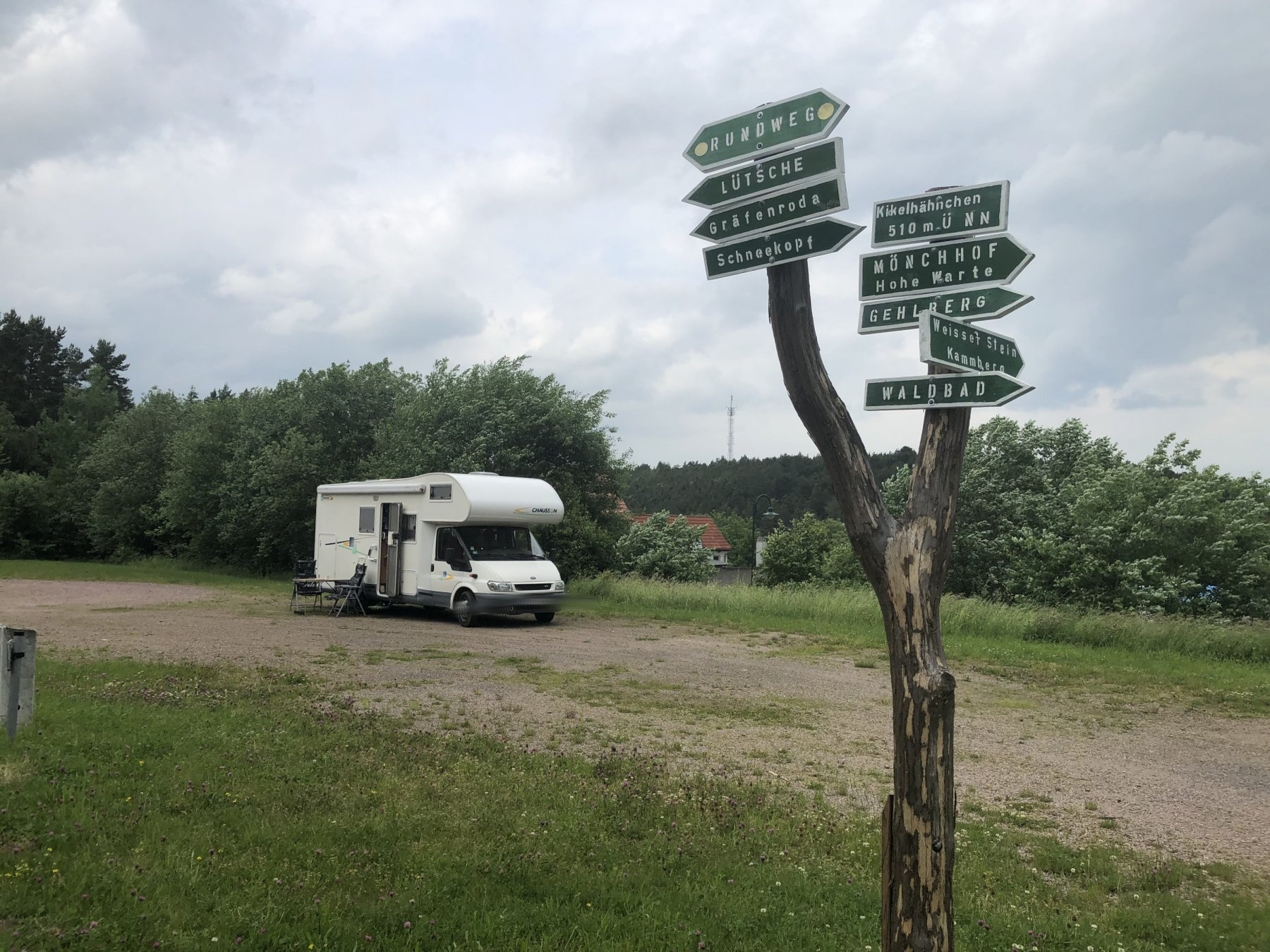 Stellplatz Geschwenda — Ställplats in Geschwenda