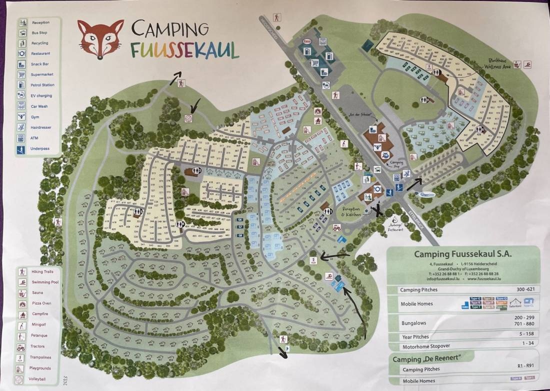 Quickstop Fuussekaul — Area di sosta in Heiderscheid