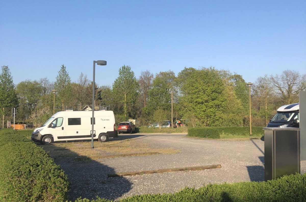 Stellplatz am Saalemaxx Rudolstadt — Sítio para autocaravanas in Rudolstadt