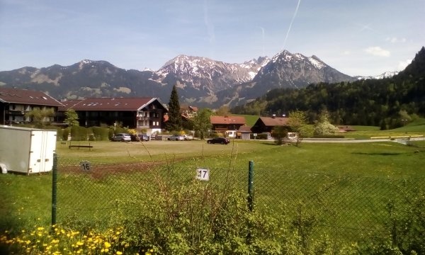 Stellplatz Rieder Wiesn Obermaiselstein — Camperplaats in Obermaiselstein