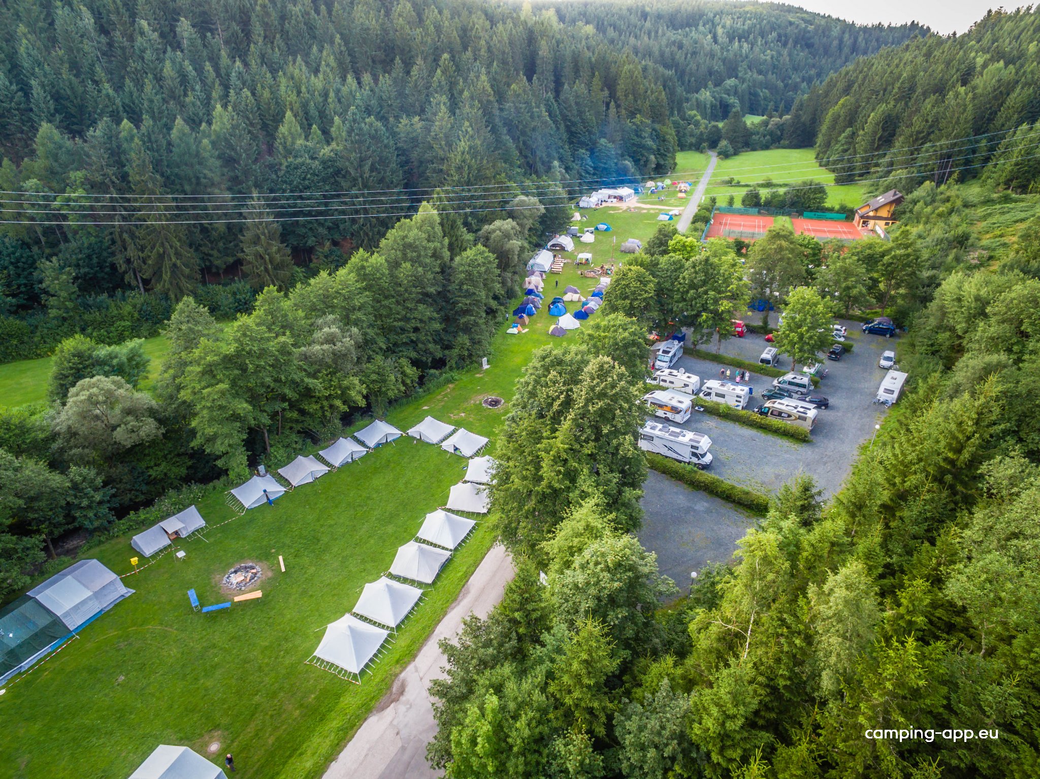 Stellplatz am Naturerlebnisbad Pressig