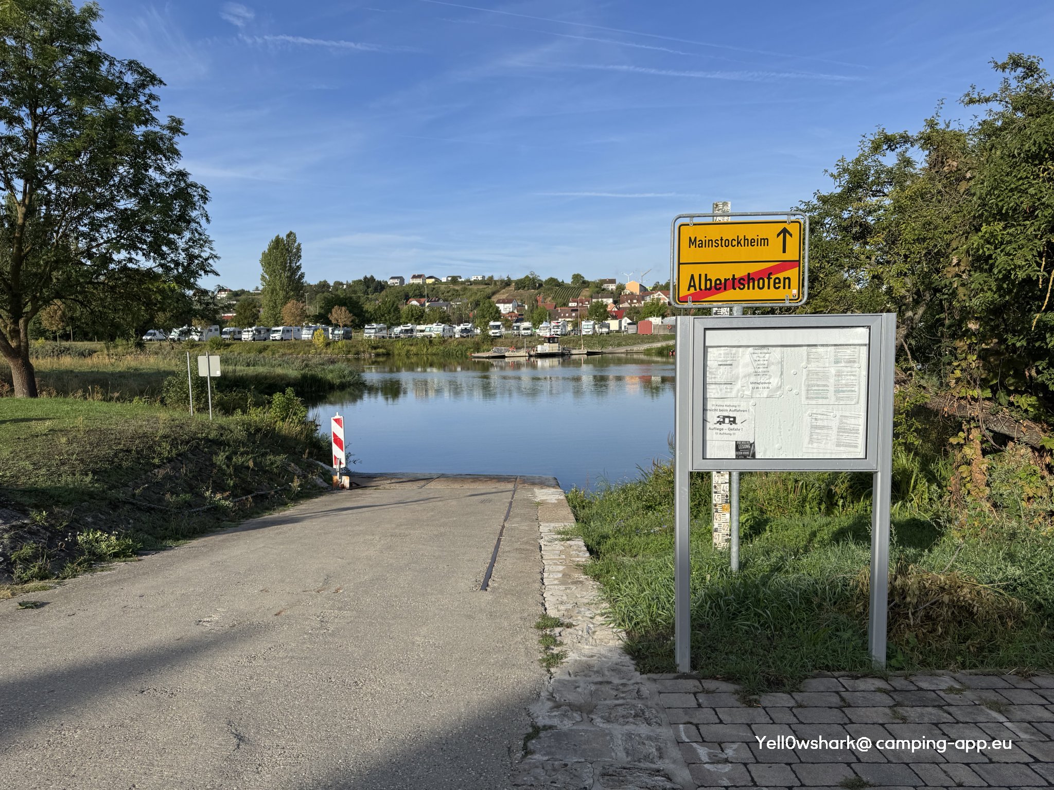 Stellplatz an der Mainfähre Albertshofen — Zdjęcie 2