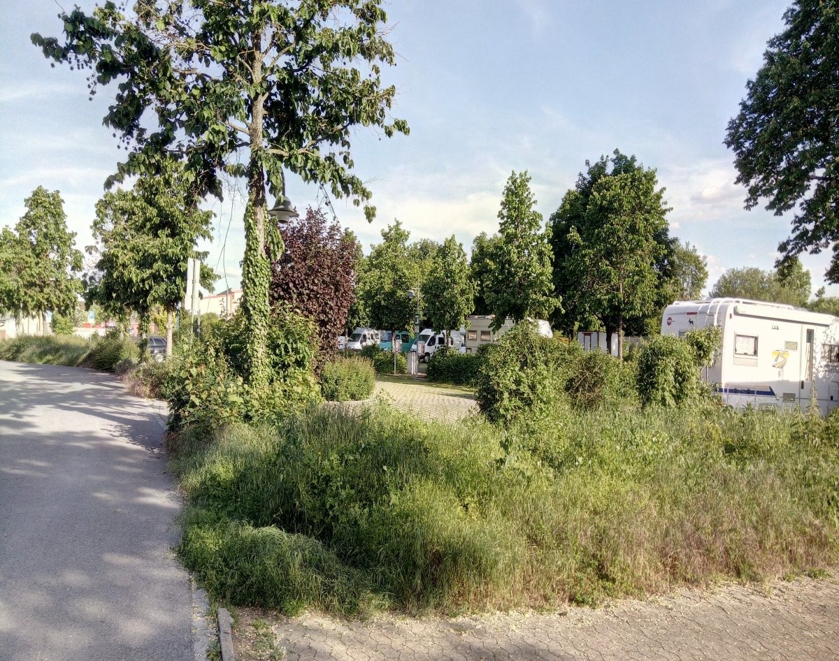 (geschlossen) Stellplatz Altstadtparkplatz Zeil am Main — Overnight-parking in Zeil am Main