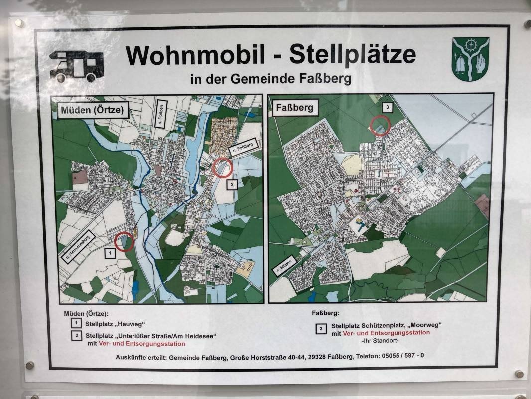 Stellplatz am Schützenplatz — Area Autocaravanas in Faßberg